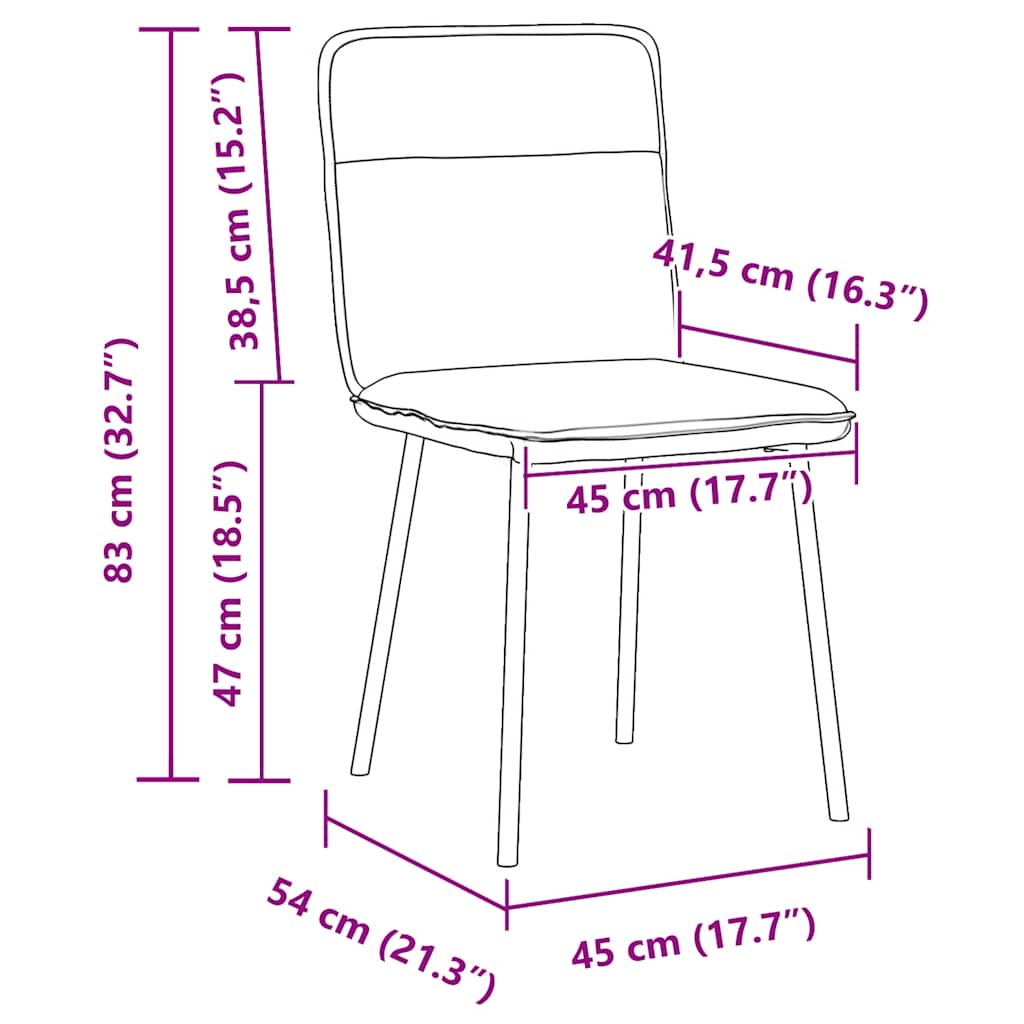 Chaises à manger lot de 4 Gris clair Velours Chaises de cuisine vidaXL