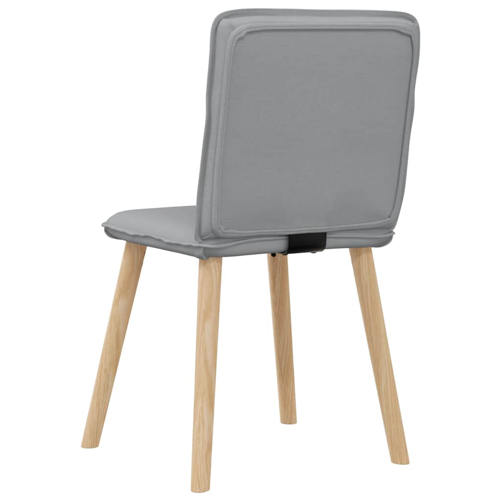 Chaises à manger lot de 4 gris clair tissu Chaises de cuisine vidaXL