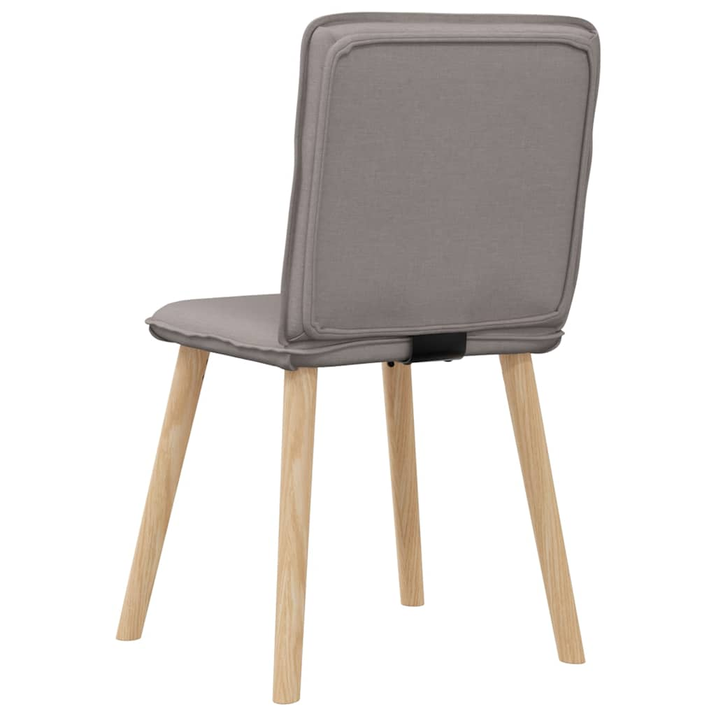 Chaises à manger lot de 4 taupe tissu Chaises de cuisine vidaXL