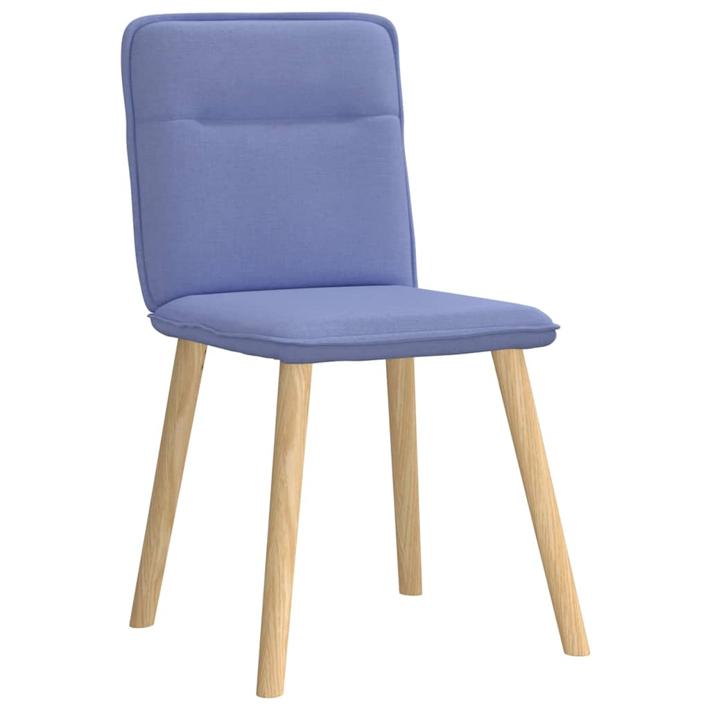 Chaises à manger lot de 4 bleu jean tissu Chaises de cuisine vidaXL