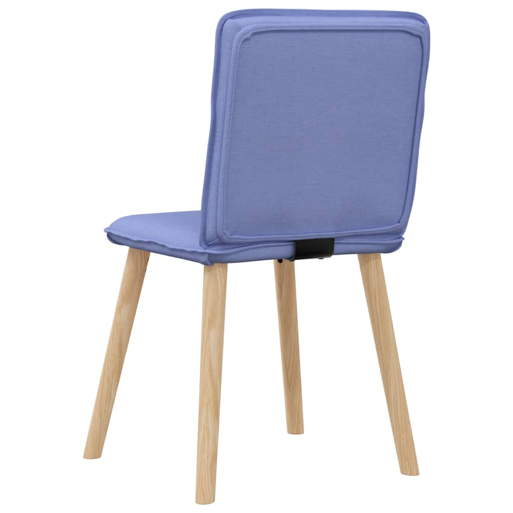 Chaises à manger lot de 4 bleu jean tissu Chaises de cuisine vidaXL