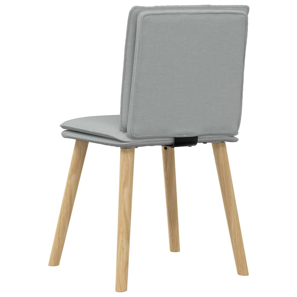 Chaises à manger lot de 4 gris clair tissu Chaises de cuisine vidaXL