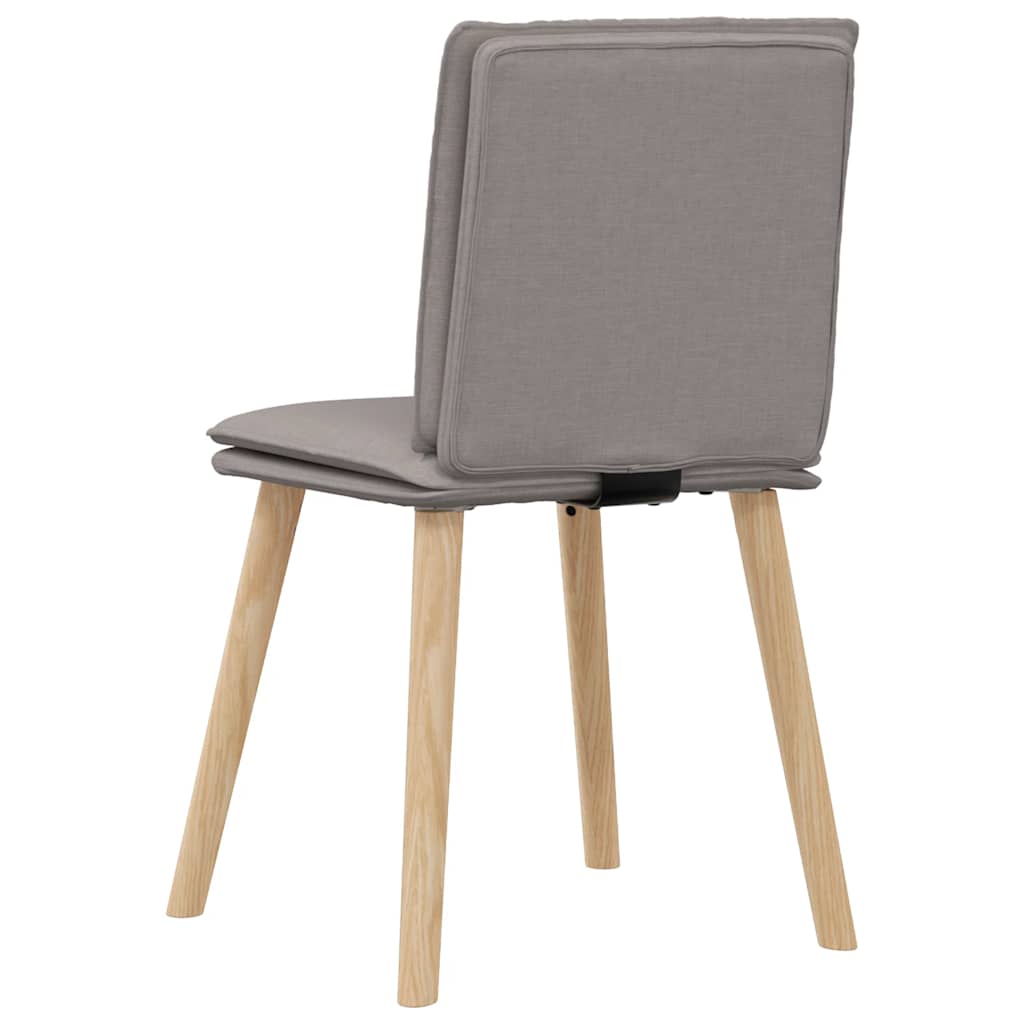 Chaises à manger lot de 4 taupe tissu Chaises de cuisine vidaXL