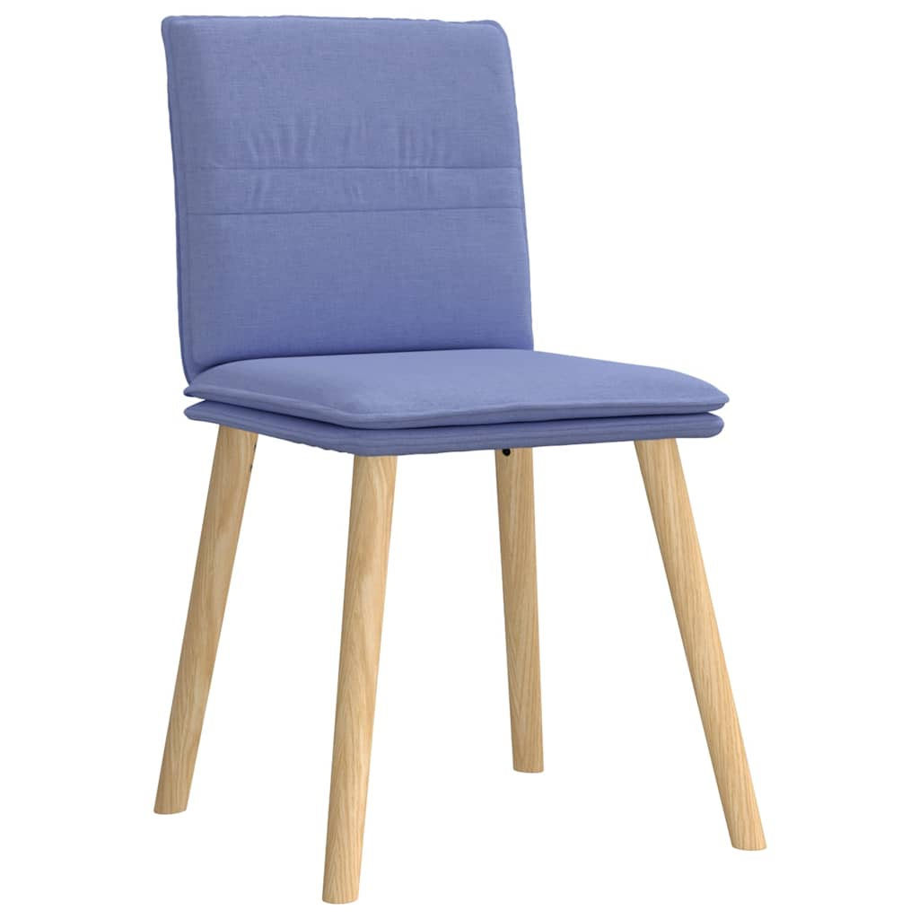 Chaises à manger lot de 4 bleu jean tissu Chaises de cuisine vidaXL