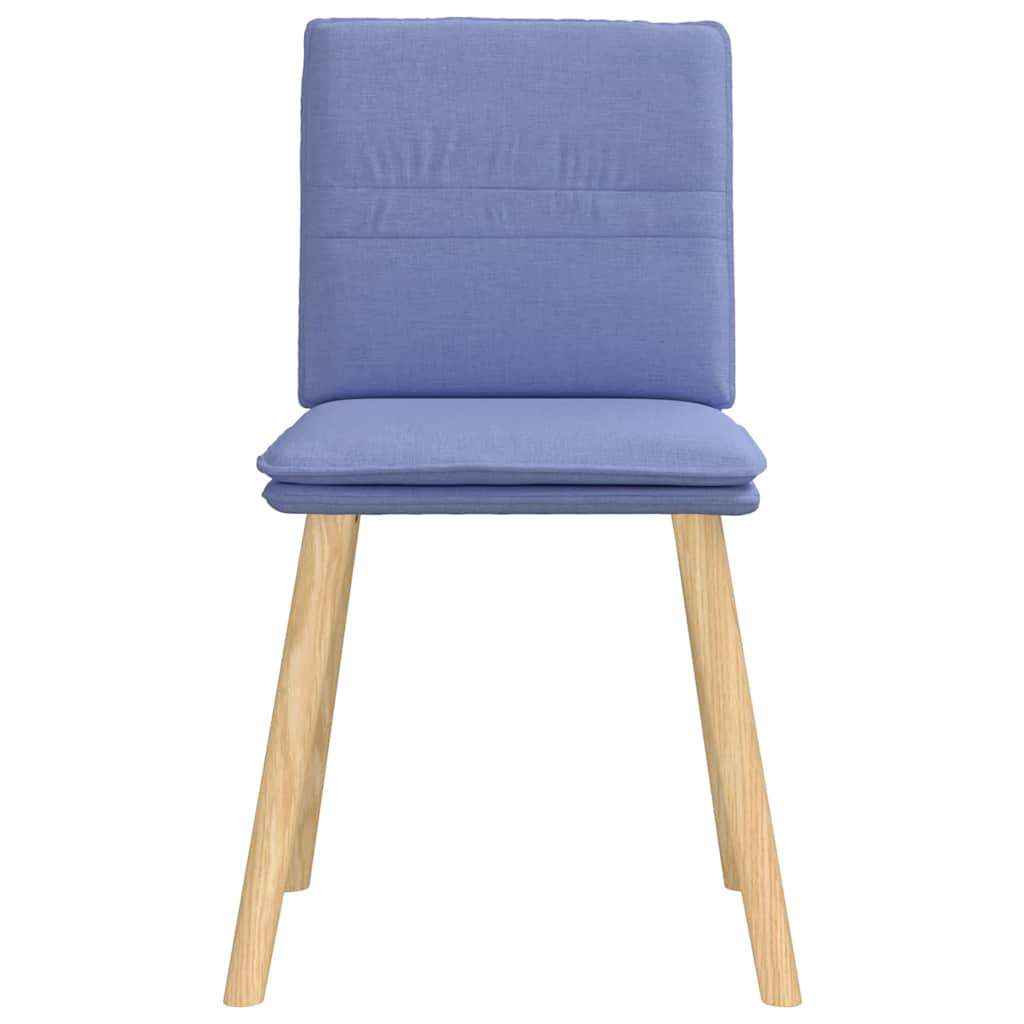 Chaises à manger lot de 4 bleu jean tissu Chaises de cuisine vidaXL