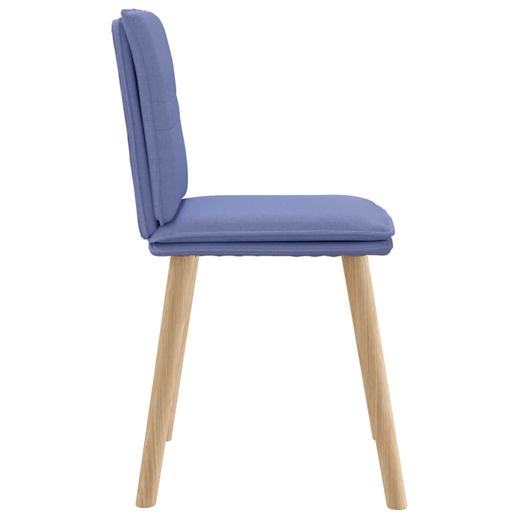 Chaises à manger lot de 4 bleu jean tissu Chaises de cuisine vidaXL