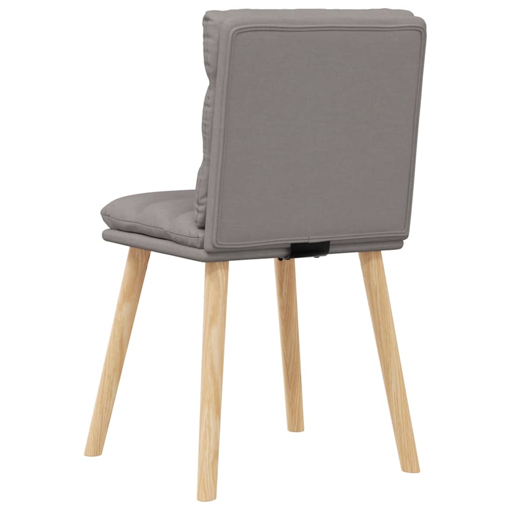 Chaises à manger lot de 4 taupe tissu Chaises de cuisine vidaXL