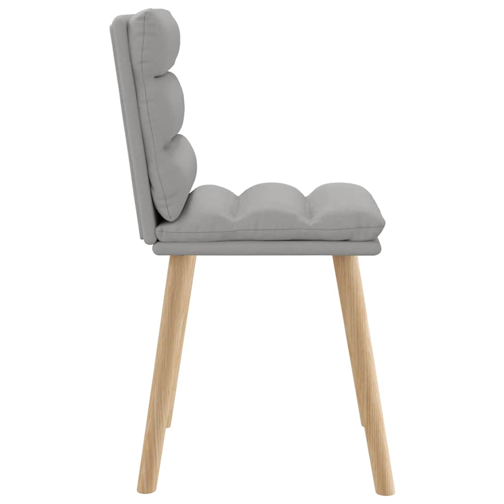 Chaises à manger lot de 4 gris nuage tissu Chaises de cuisine vidaXL