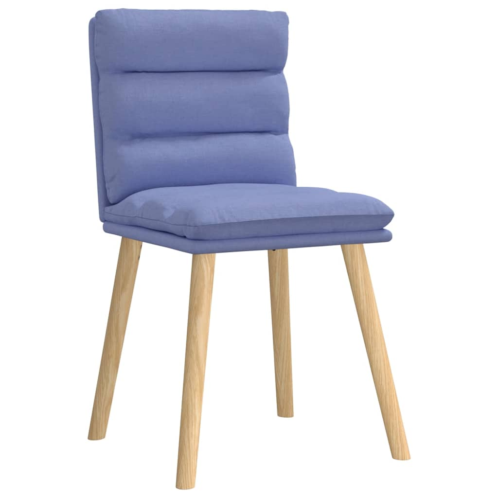 Chaises à manger lot de 4 bleu jean tissu Chaises de cuisine vidaXL