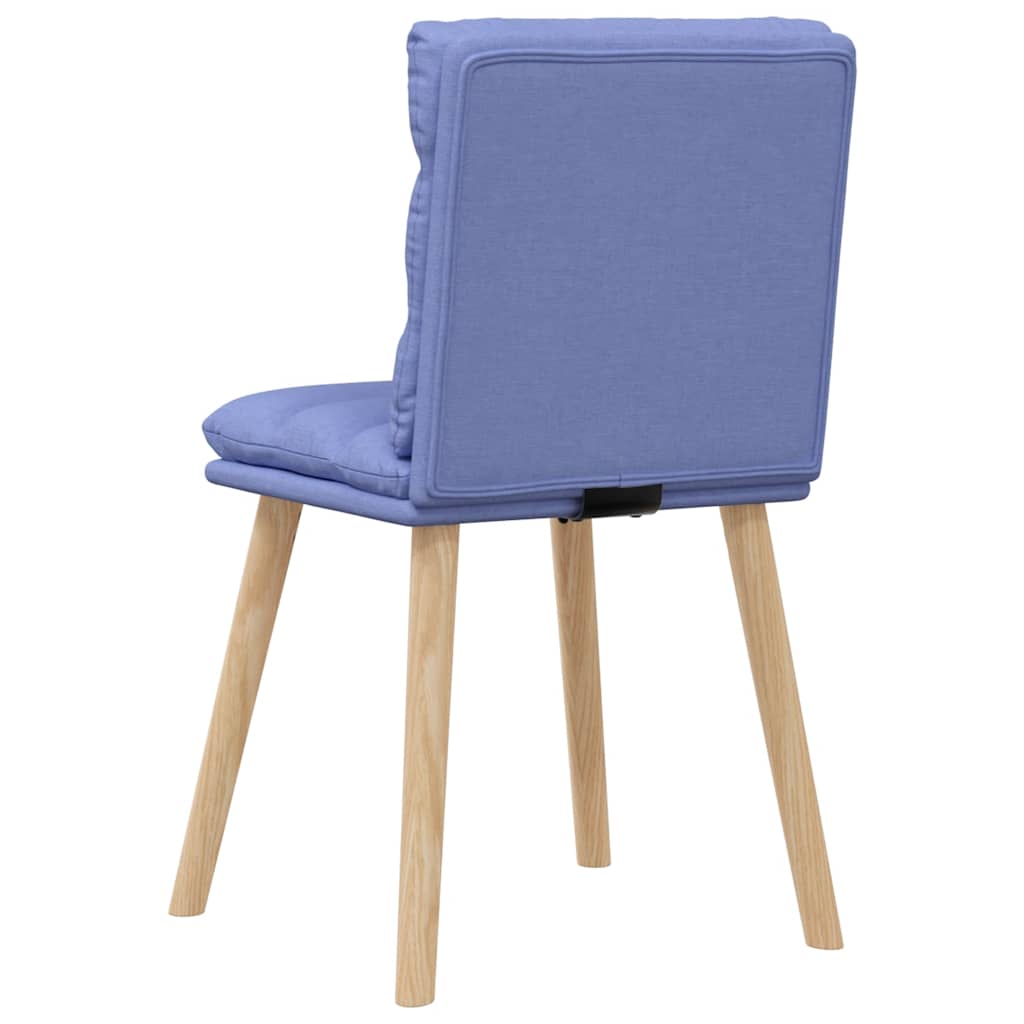 Chaises à manger lot de 4 bleu jean tissu Chaises de cuisine vidaXL