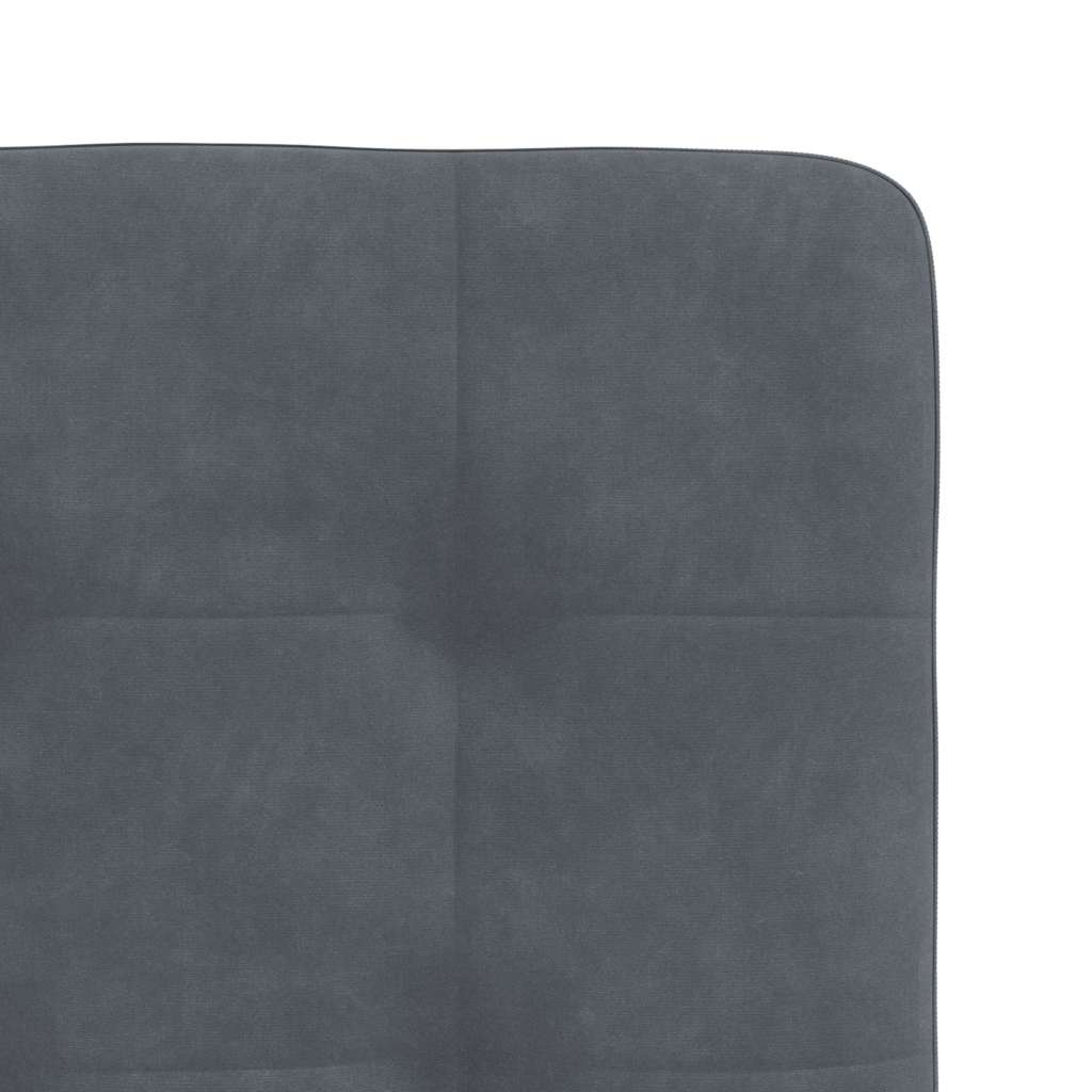 Chaises à manger lot de 6 gris foncé velours Chaises de cuisine vidaXL