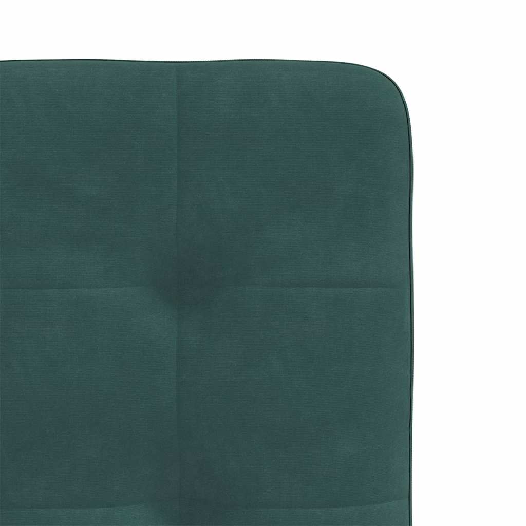 Chaises à manger lot de 6 vert foncé velours Chaises de cuisine vidaXL