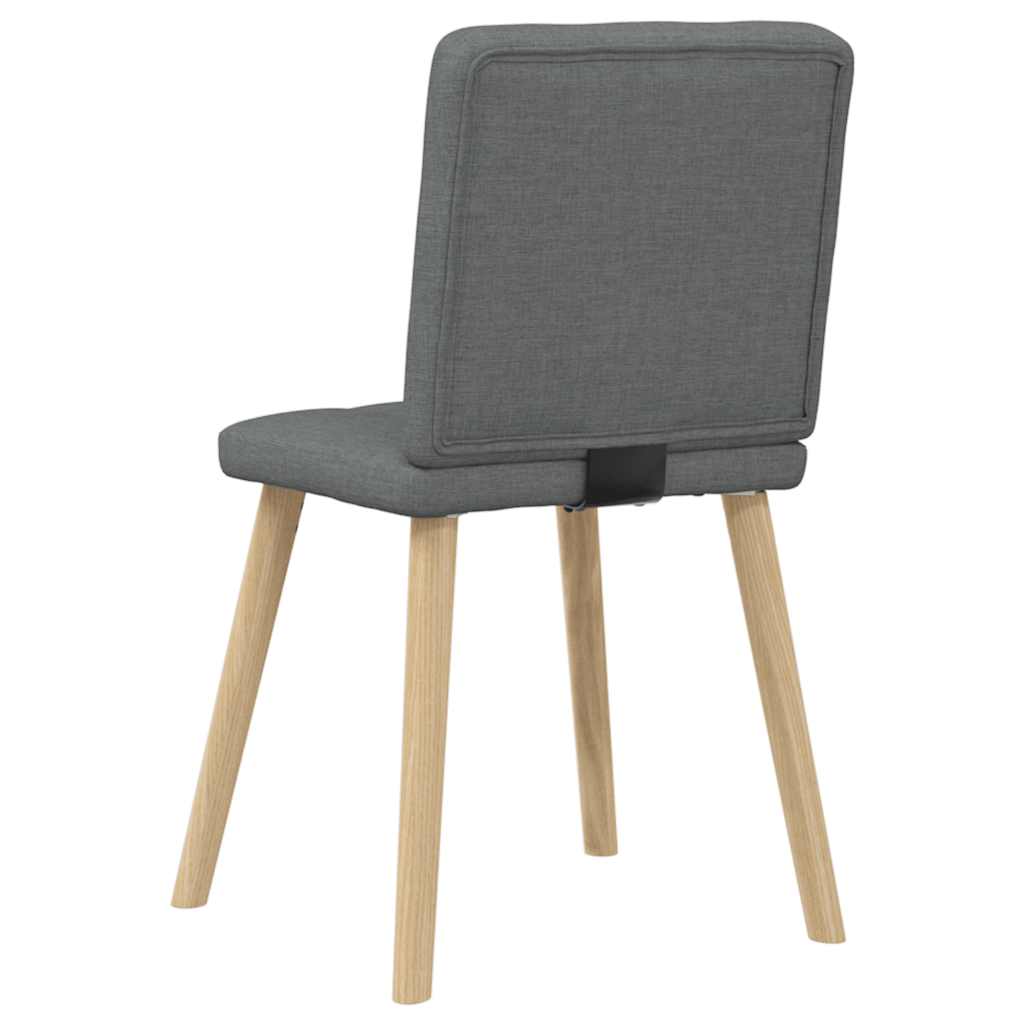 Chaises à manger lot de 6 gris foncé tissu Chaises de cuisine vidaXL