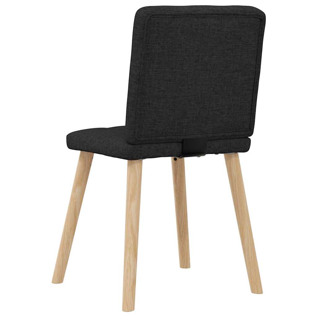 Chaises à manger lot de 6 noir tissu Chaises de cuisine vidaXL