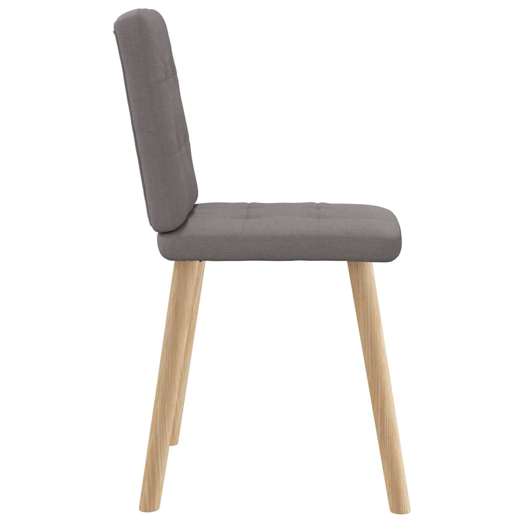 Chaises à manger lot de 6 taupe tissu Chaises de cuisine vidaXL