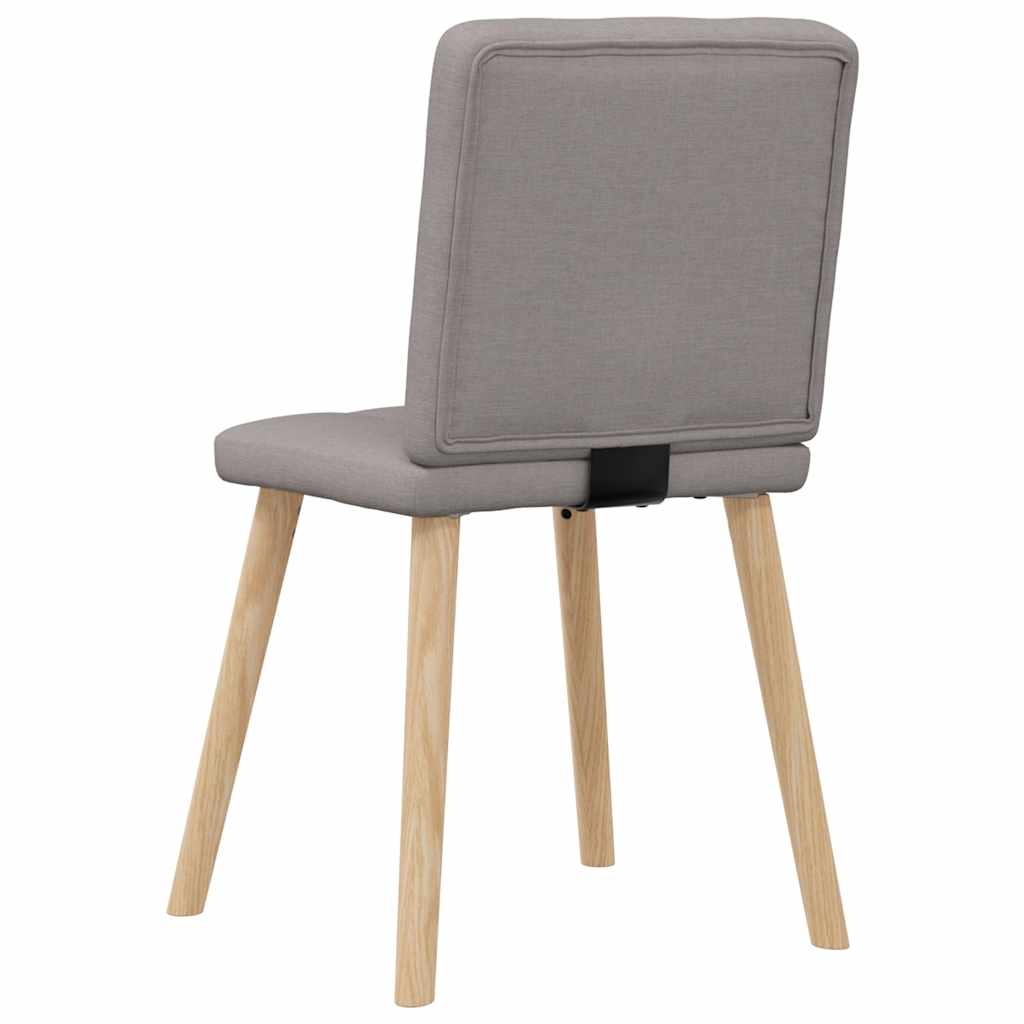 Chaises à manger lot de 6 taupe tissu Chaises de cuisine vidaXL