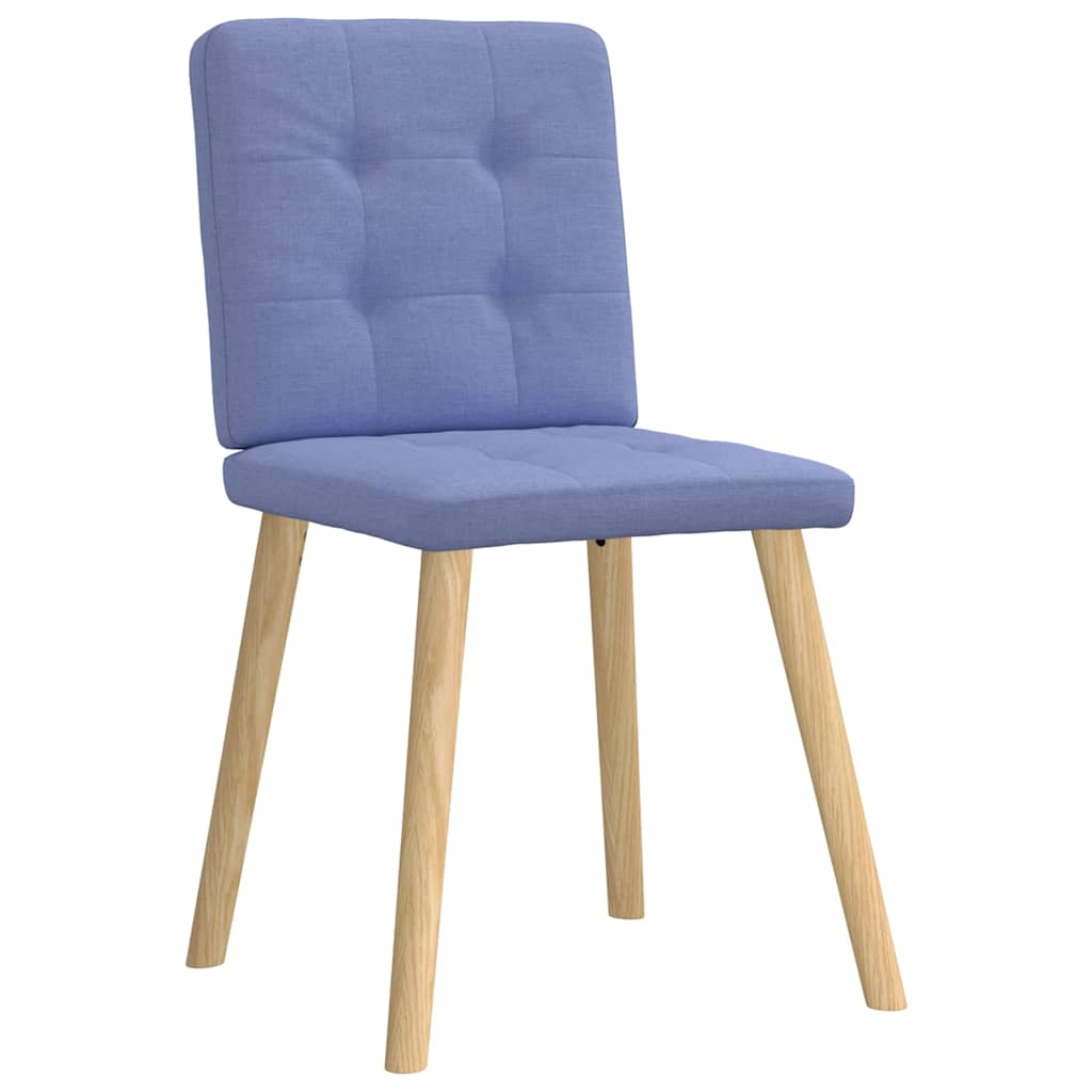 Chaises à manger lot de 6 bleu jean tissu Chaises de cuisine vidaXL