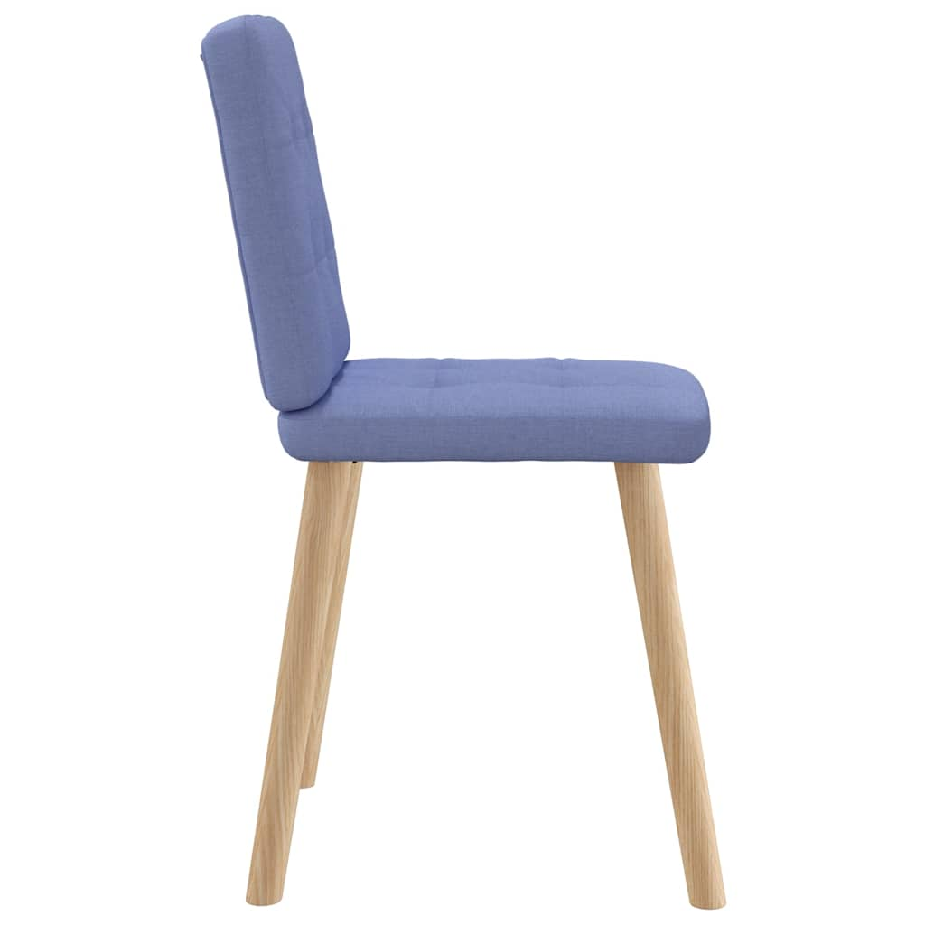 Chaises à manger lot de 6 bleu jean tissu Chaises de cuisine vidaXL