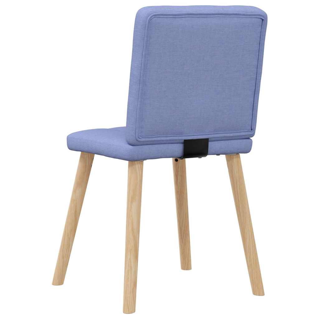 Chaises à manger lot de 6 bleu jean tissu Chaises de cuisine vidaXL