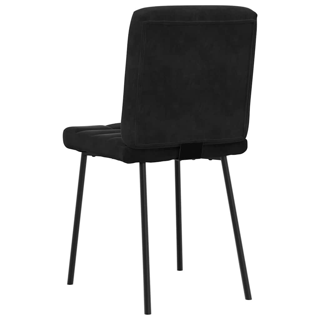 Chaises à manger lot de 6 noir velours Chaises de cuisine vidaXL