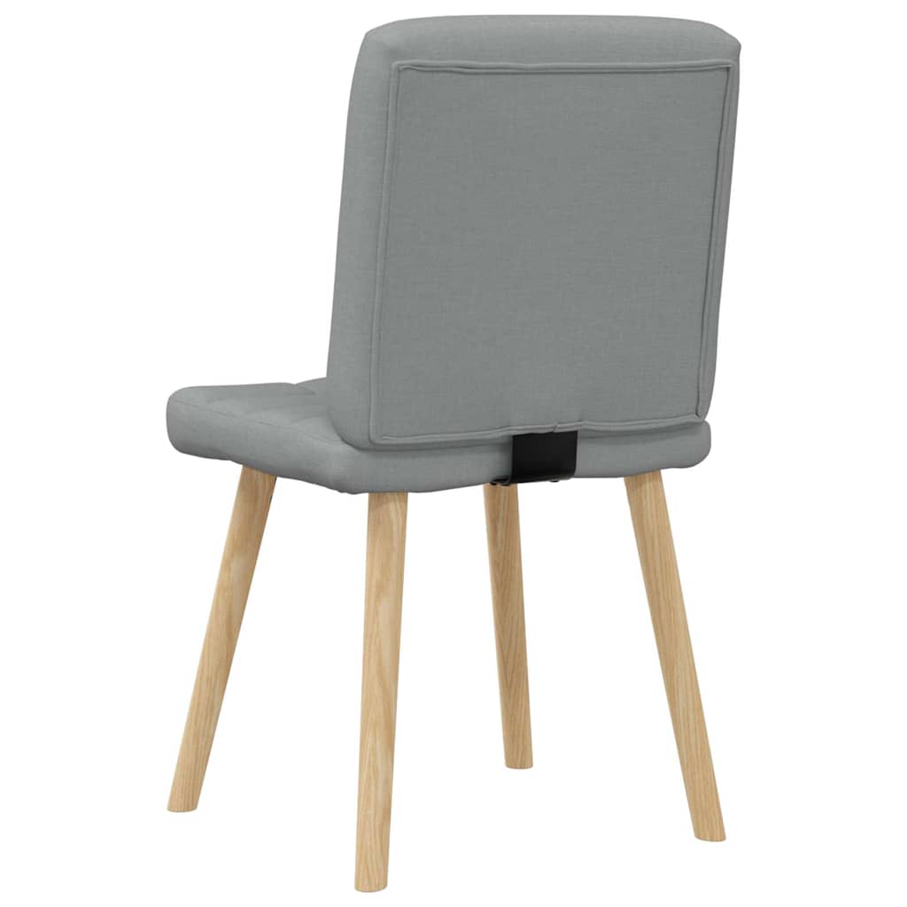 Chaises à manger lot de 6 gris clair tissu Chaises de cuisine vidaXL