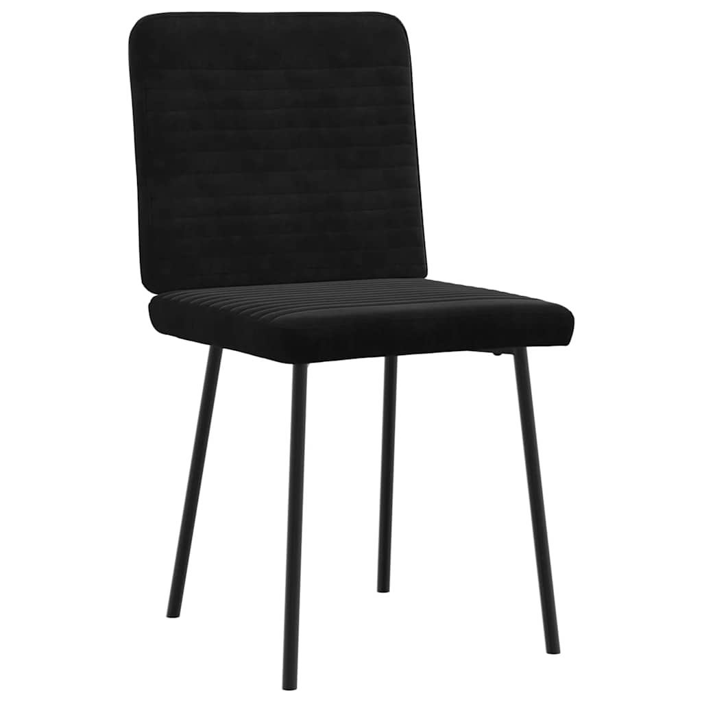 Chaises à manger lot de 6 noir velours Chaises de cuisine vidaXL