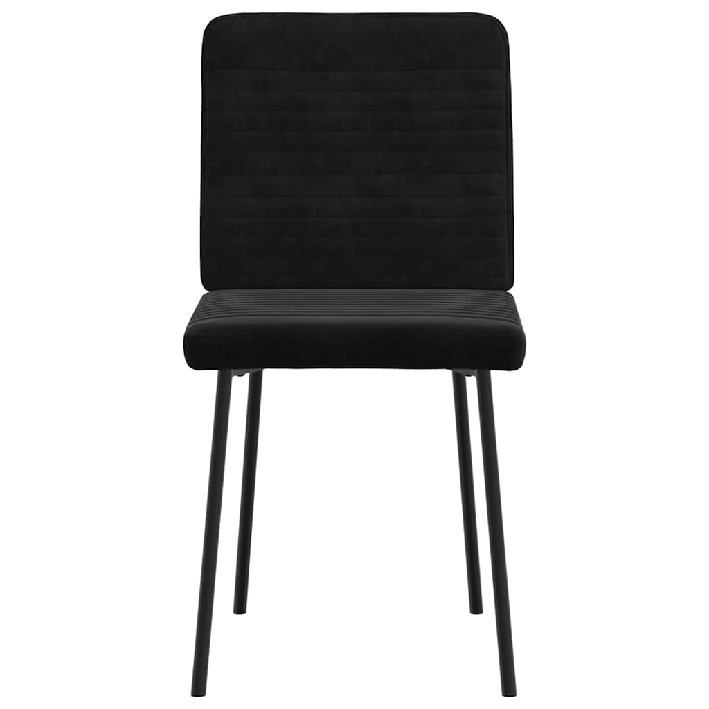 Chaises à manger lot de 6 noir velours Chaises de cuisine vidaXL