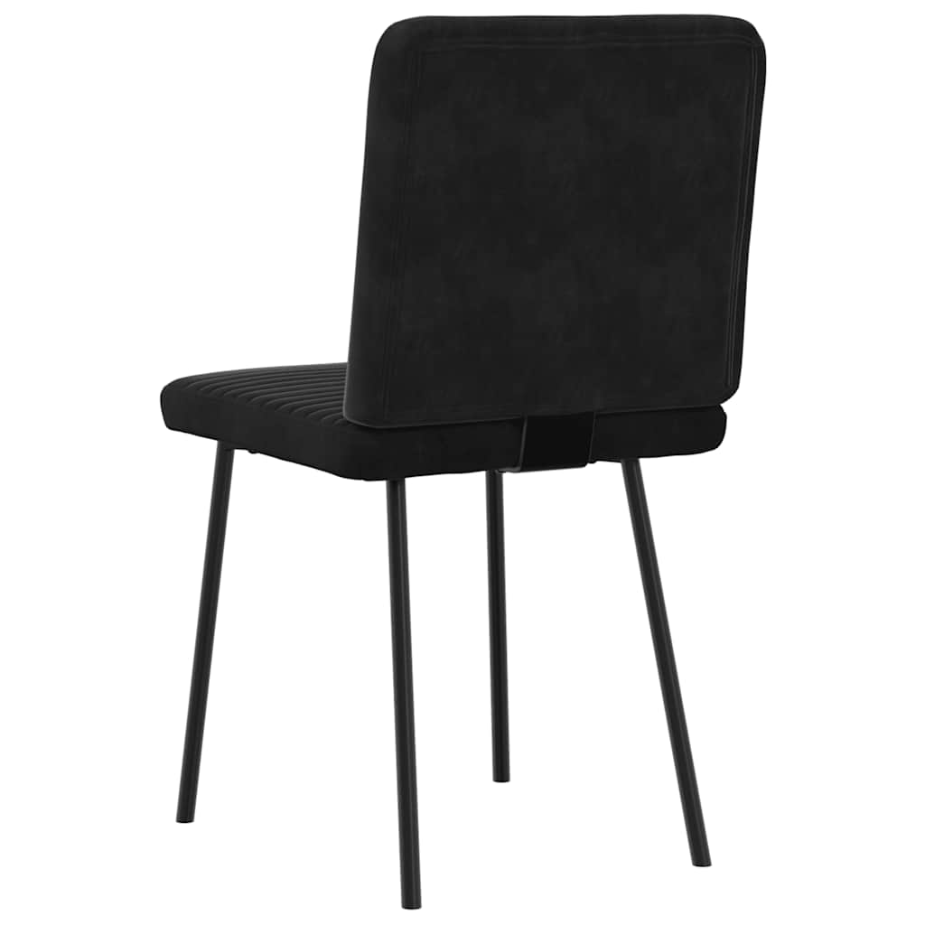 Chaises à manger lot de 6 noir velours Chaises de cuisine vidaXL