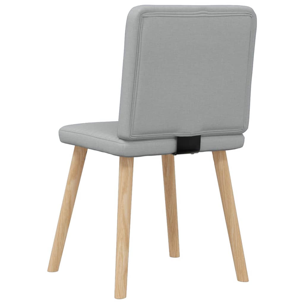 Chaises à manger lot de 6 gris clair tissu Chaises de cuisine vidaXL