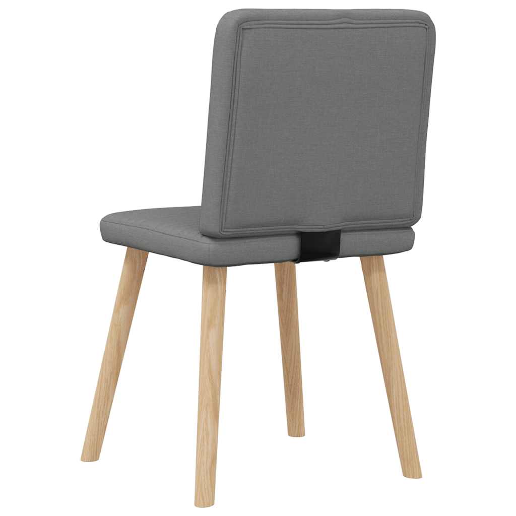 Chaises à manger lot de 6 gris foncé tissu Chaises de cuisine vidaXL