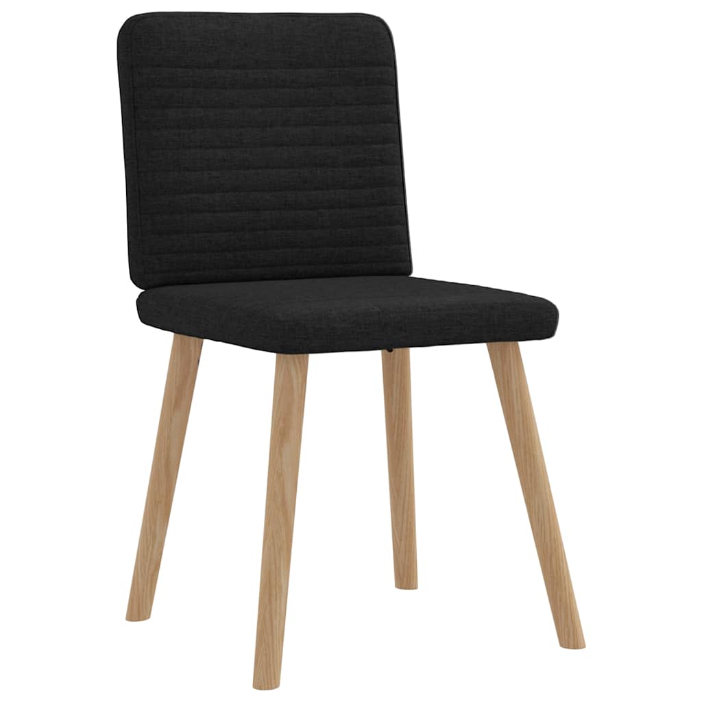 Chaises à manger lot de 6 noir tissu Chaises de cuisine vidaXL