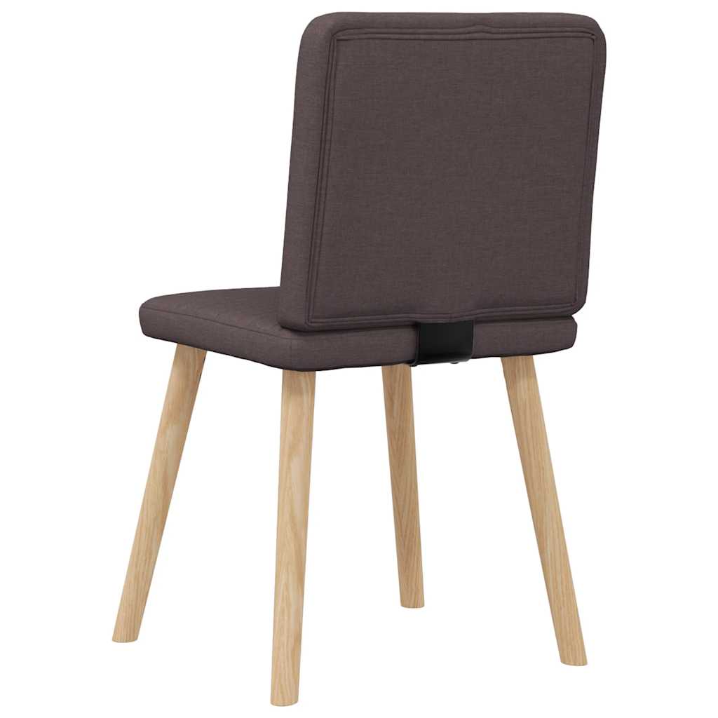 Chaises à manger lot de 6 marron foncé tissu Chaises de cuisine vidaXL