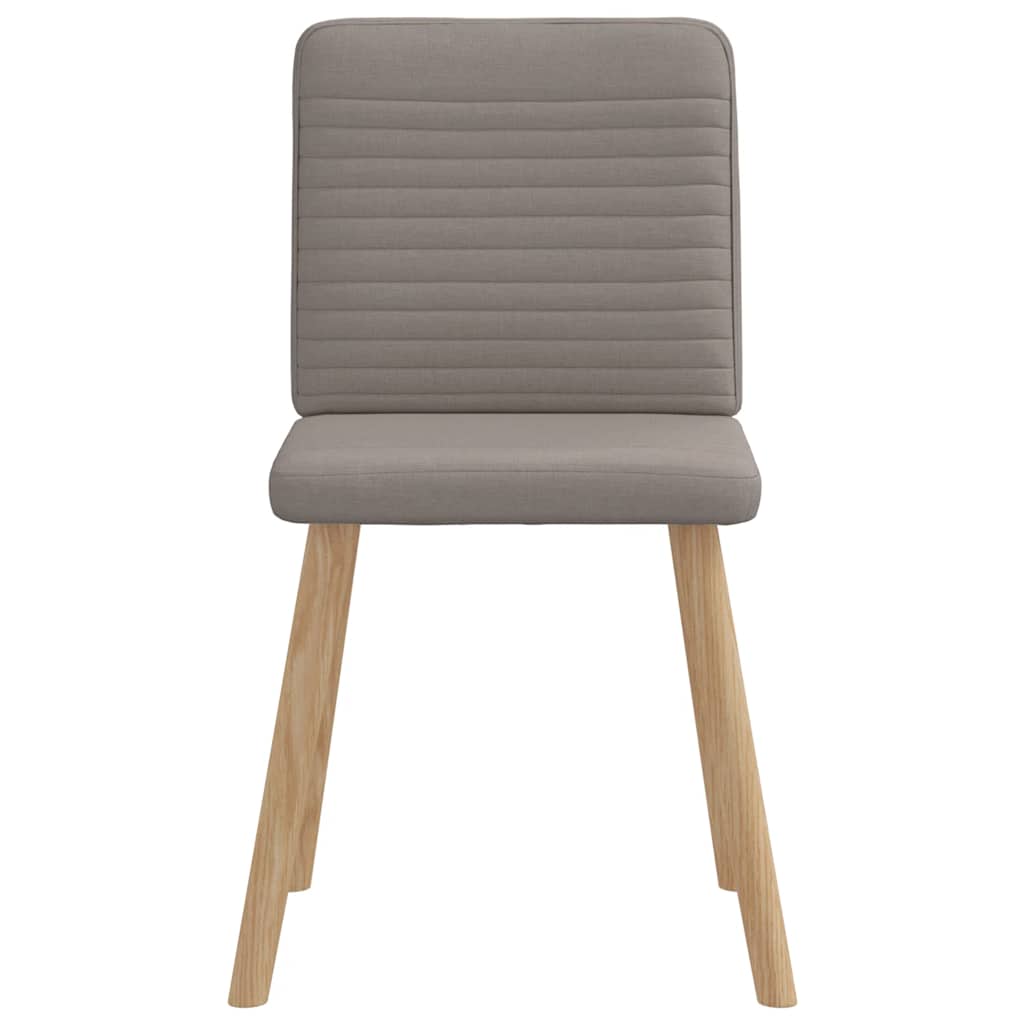 Chaises à manger lot de 6 taupe tissu Chaises de cuisine vidaXL