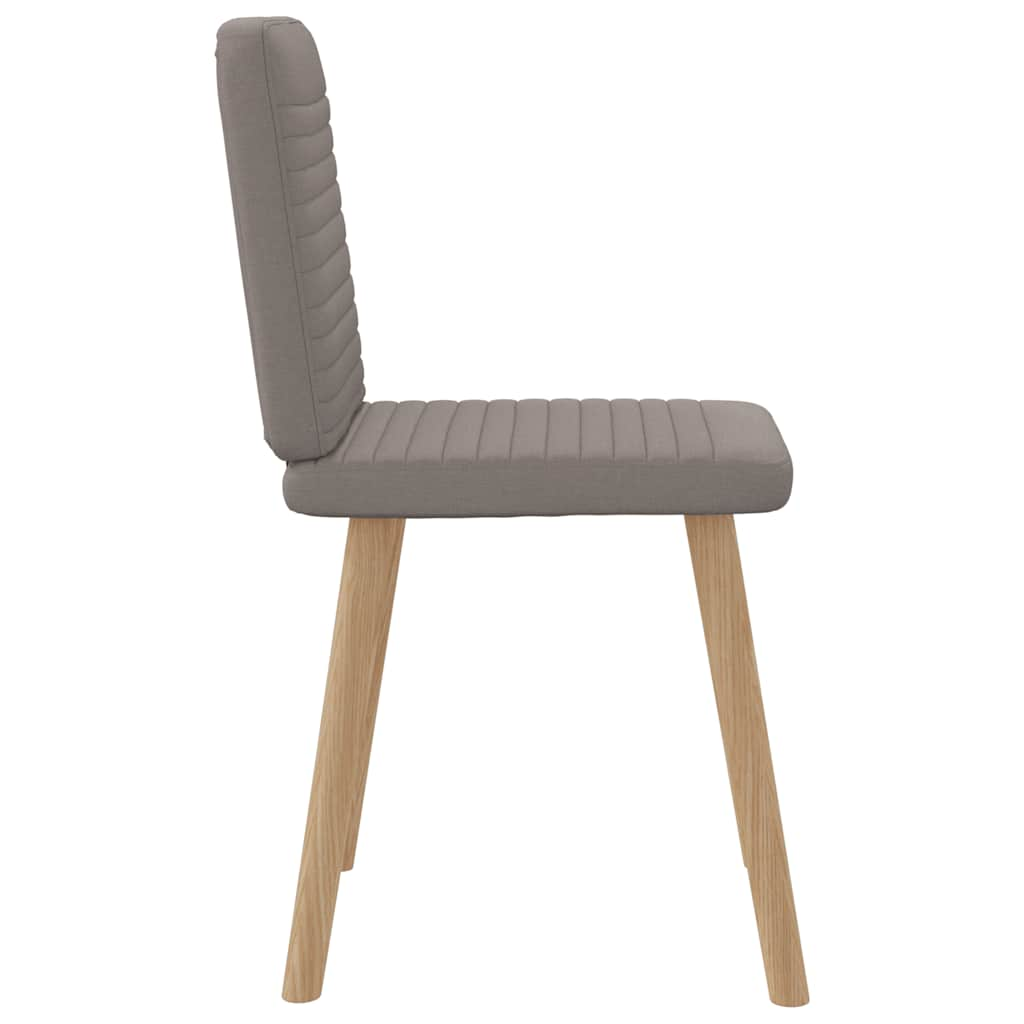 Chaises à manger lot de 6 taupe tissu Chaises de cuisine vidaXL