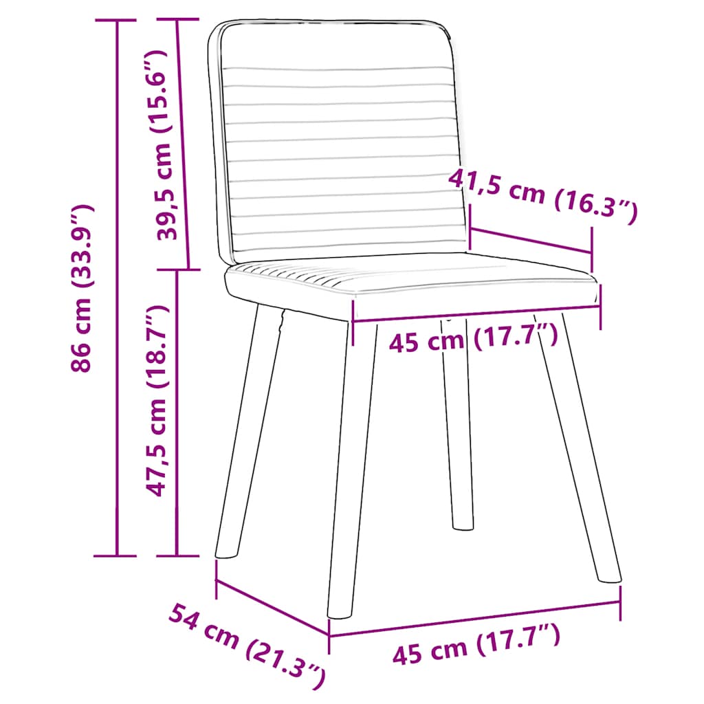 Chaises à manger lot de 6 taupe tissu Chaises de cuisine vidaXL