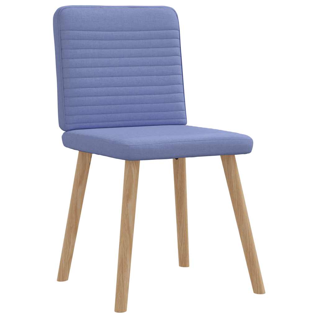 Chaises à manger lot de 6 bleu jean tissu Chaises de cuisine vidaXL