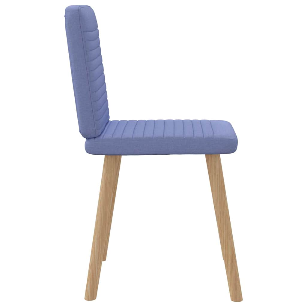 Chaises à manger lot de 6 bleu jean tissu Chaises de cuisine vidaXL