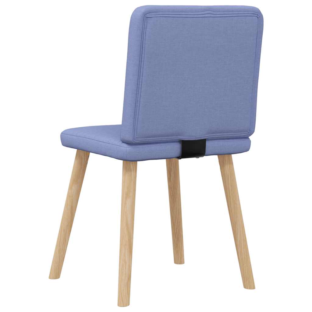 Chaises à manger lot de 6 bleu jean tissu Chaises de cuisine vidaXL