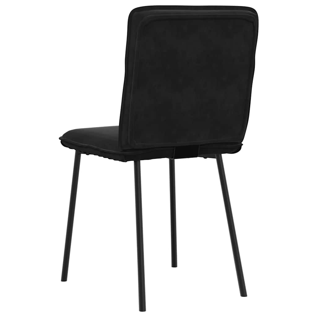 Chaises à manger lot de 6 noir velours Chaises de cuisine vidaXL