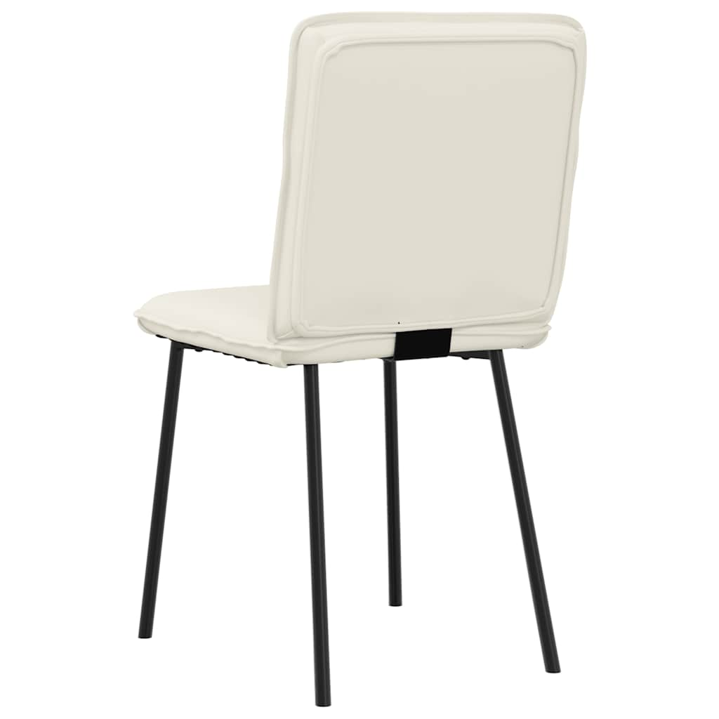 Chaises à manger lot de 6 crème velours Chaises de cuisine vidaXL