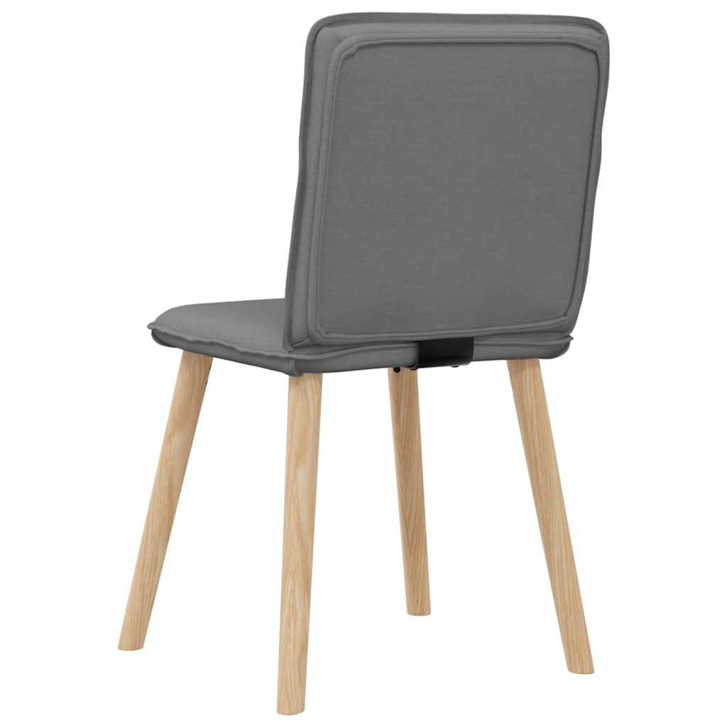 Chaises à manger lot de 6 gris foncé tissu Chaises de cuisine vidaXL