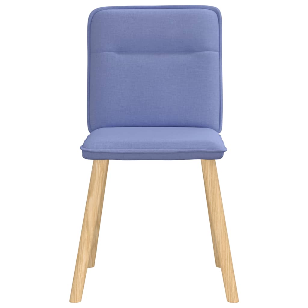 Chaises à manger lot de 6 bleu jean tissu Chaises de cuisine vidaXL