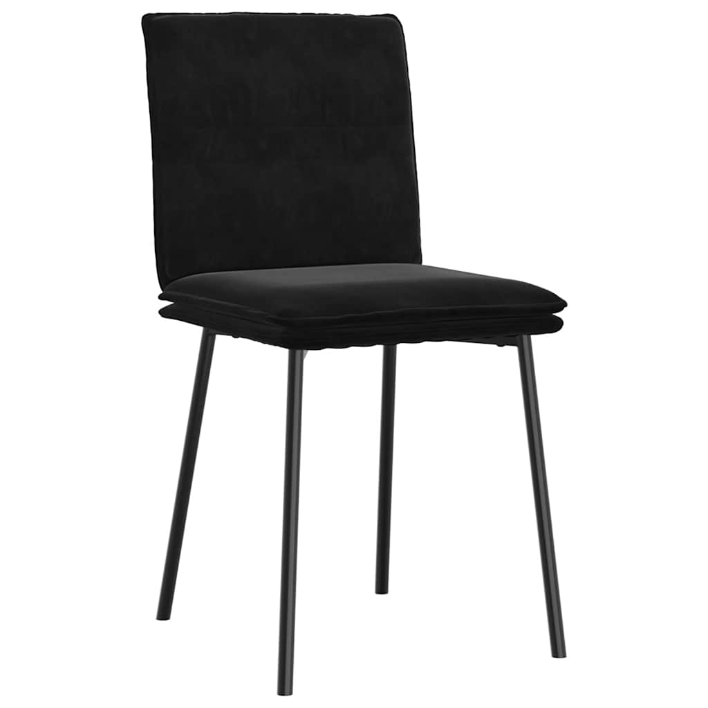 Chaises à manger lot de 6 noir velours Chaises de cuisine vidaXL