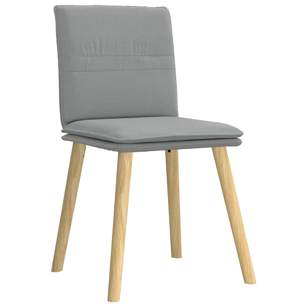 Chaises à manger lot de 6 gris clair tissu Chaises de cuisine vidaXL