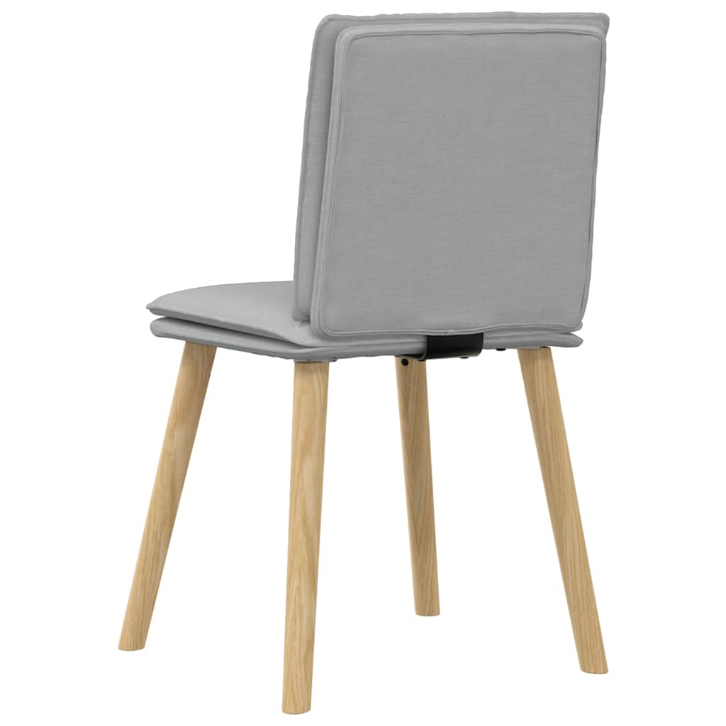 Chaises à manger lot de 6 gris clair tissu Chaises de cuisine vidaXL