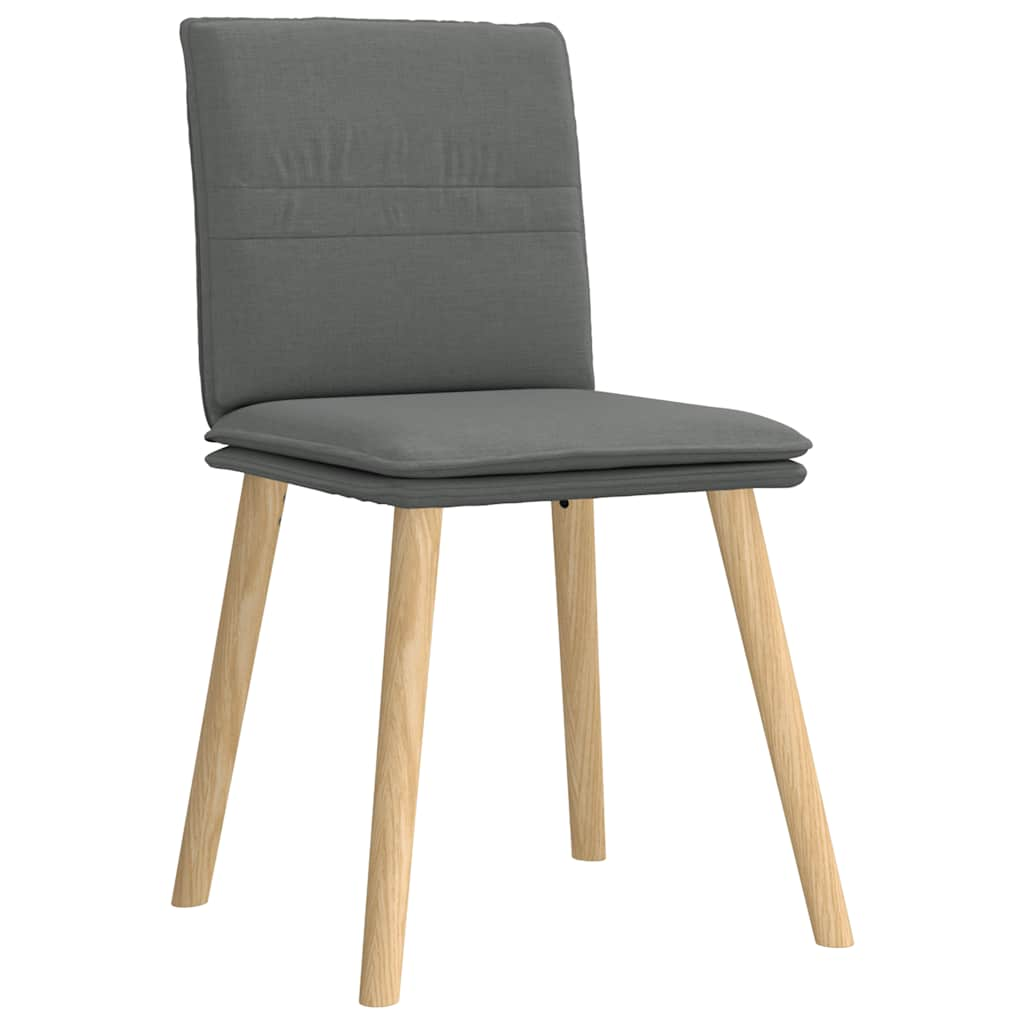 Chaises à manger lot de 6 gris foncé tissu Chaises de cuisine vidaXL