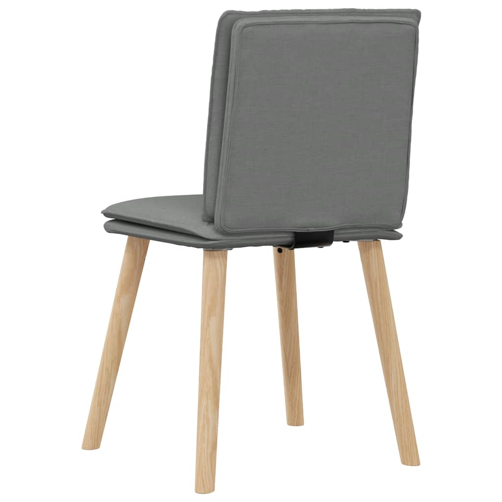 Chaises à manger lot de 6 gris foncé tissu Chaises de cuisine vidaXL