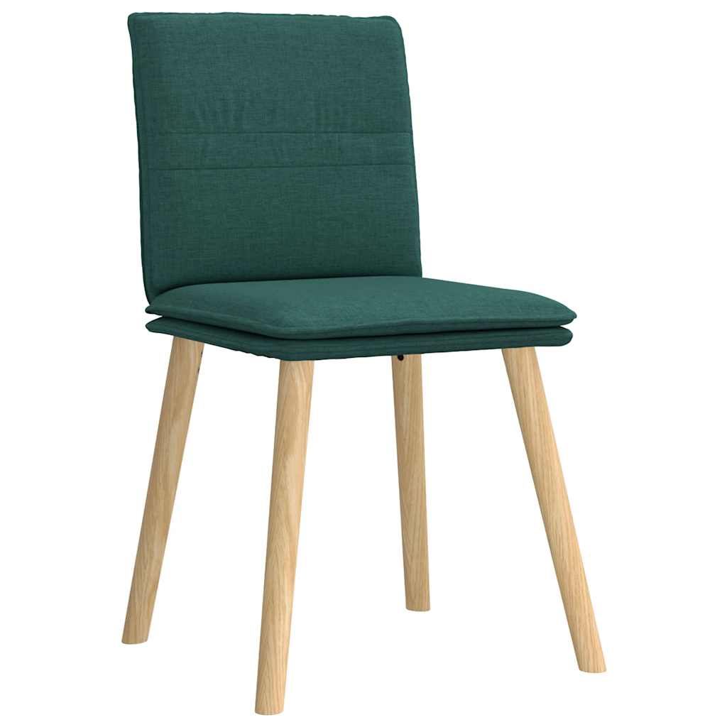 Chaises à manger lot de 6 vert foncé tissu Chaises de cuisine vidaXL