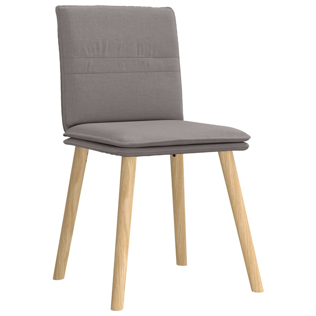 Chaises à manger lot de 6 taupe tissu Chaises de cuisine vidaXL