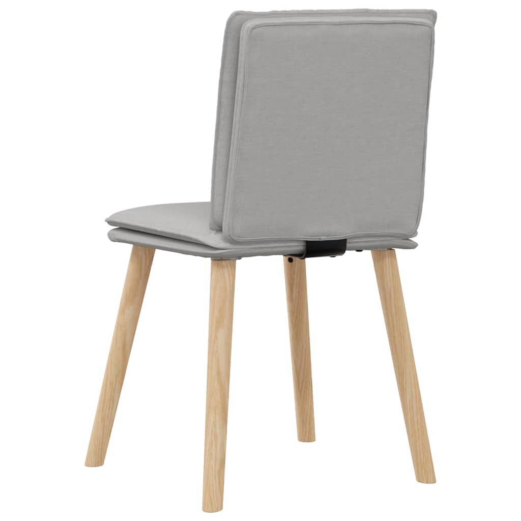 Chaises à manger lot de 6 gris nuage tissu Chaises de cuisine vidaXL